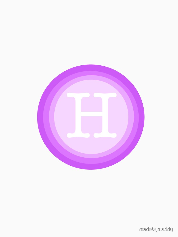 "purple letter h" T-shirt by madebymaddy | Redbubble