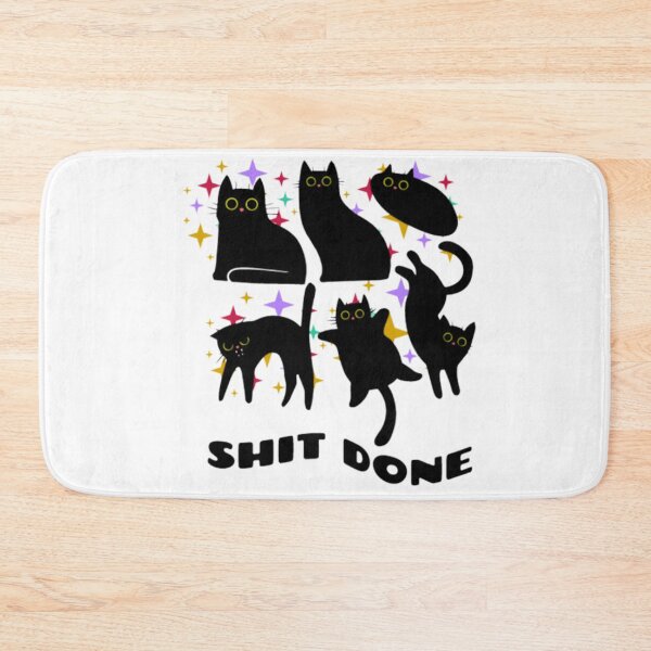 Item preview, Shit done! Black cat funny designed and sold by Kawabijutsu21.