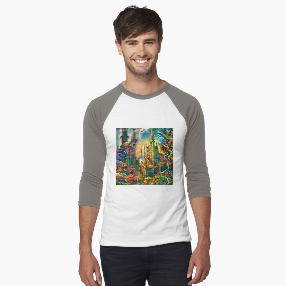 Item preview, Baseball ¾ Sleeve T-Shirt designed and sold by blackhalt.