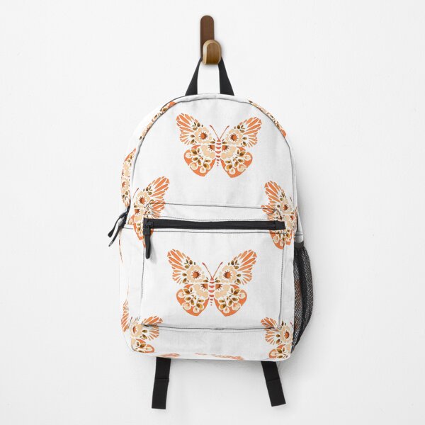 Item preview, Boho Floral Butterfly Design Retro Rust designed and sold by WildFlowerWC.