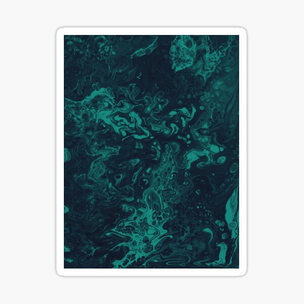 Item preview, Teal Smoke - An Abstract Piece designed and sold by Jennifer Walsh Design.