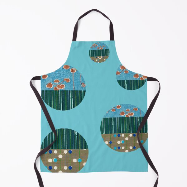 Item preview, JAPANESE TEXTILE COLLAGE SERIES - Variation No.3 - DOTS, STRIPES and PETALS CIRCULAR MOTIFS SET designed and sold by MirabiliaMagpie.