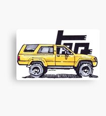 1st Gen 4Runner TRD - Yellow Canvas Print