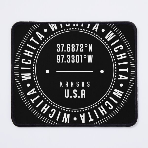 Item preview, Wichita, Kansas, USA - 2 - City Coordinates Typography Print - Classic, Minimal designed and sold by Studio Grafiikka.