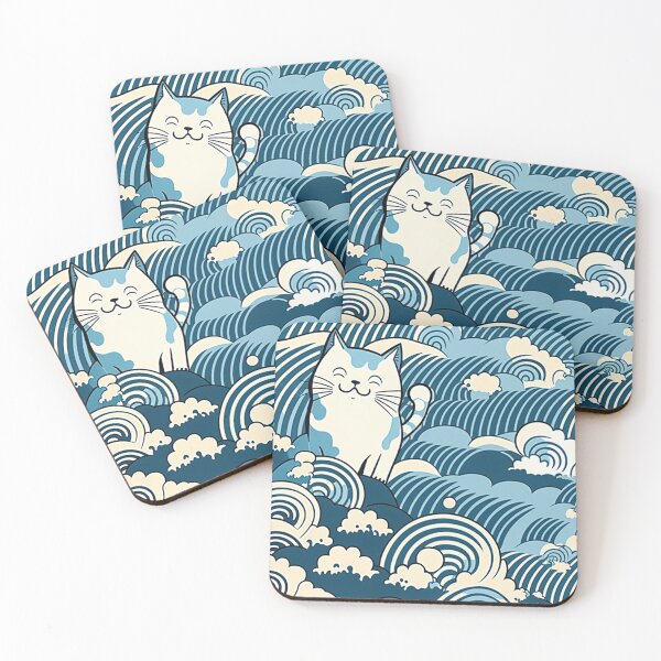Item preview, Funny Surfing Cat Chronicles: Catching Waves with a Cute and Funny Feline Surfer, Perfect for Summer and Animal Lovers designed and sold by MariamaArts.