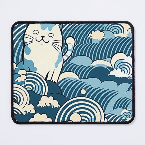 Item preview, Funny Surfing Cat Chronicles: Catching Waves with a Cute and Funny Feline Surfer, Perfect for Summer and Animal Lovers designed and sold by MariamaArts.