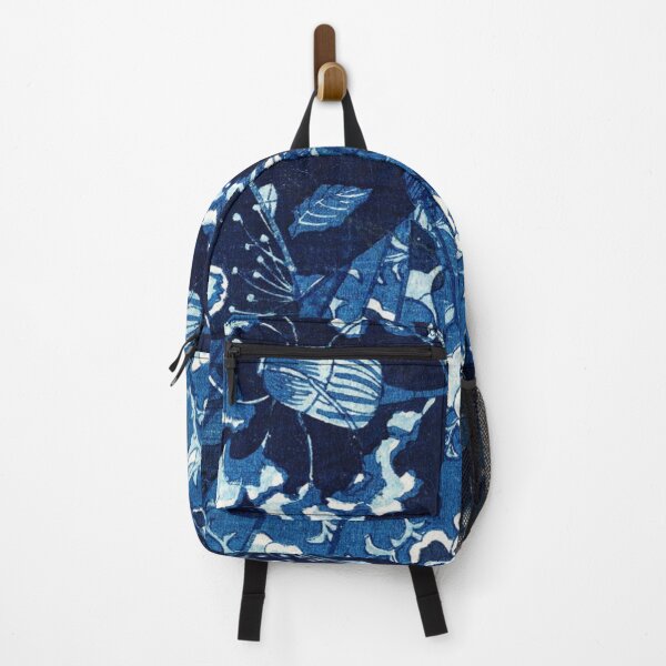 Item preview, KUNIYOSHI ABSTRACTED No.1 - INDIGO KIMONO SERIES, CIRCULAR MOTIF VARIATION designed and sold by MirabiliaMagpie.