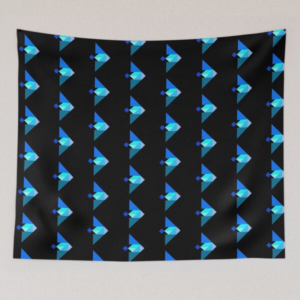 Item preview, Blue Fish (on black) designed and sold by SyPhelan.