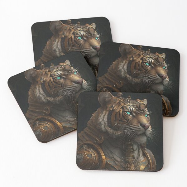 Item preview, Steampunk Powerful Tiger designed and sold by Be-Joy.