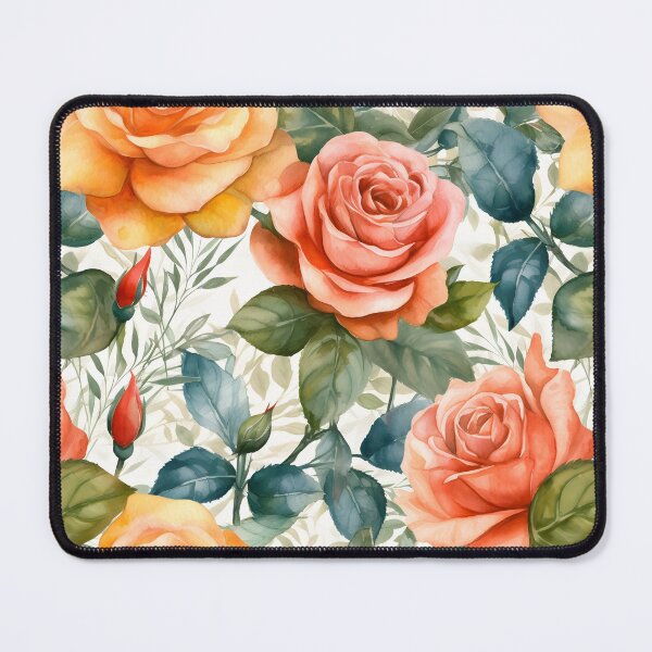 Item preview, Watercolor Style Flowers Pattern designed and sold by candlewithhare.