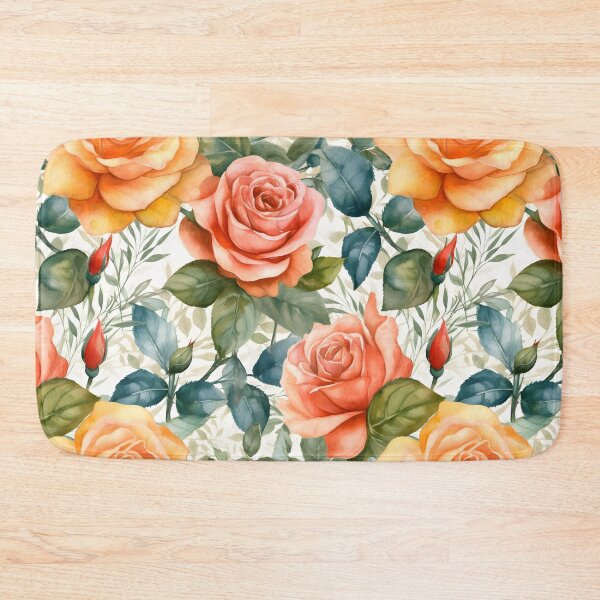 Item preview, Watercolor Style Flowers Pattern designed and sold by candlewithhare.