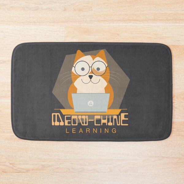 Item preview, Meow-chine Learning, Orange Cat With Laptop designed and sold by iamKaye.