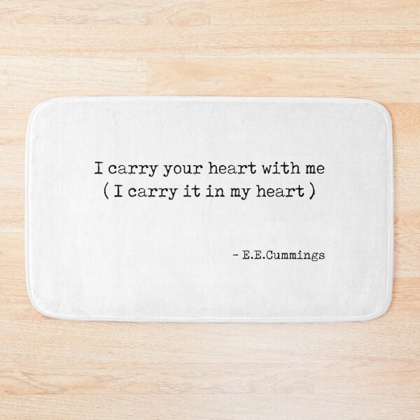 Item preview, I carry your heart with me - E E Cummings Poem - Minimal, Literature Quote Print 2 - Typewriter designed and sold by Studio Grafiikka.