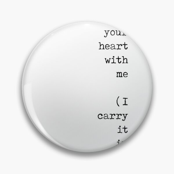 Item preview, I carry your heart with me - E E Cummings Poem - Minimal, Literature Quote Print - Typewriter designed and sold by Studio Grafiikka.