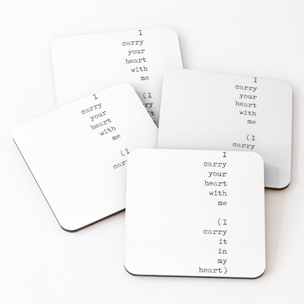 Item preview, I carry your heart with me - E E Cummings Poem - Minimal, Literature Quote Print - Typewriter designed and sold by Studio Grafiikka.
