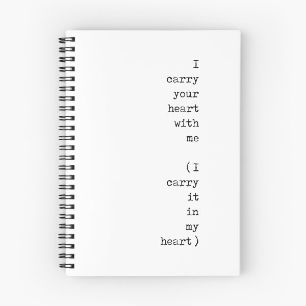 Item preview, I carry your heart with me - E E Cummings Poem - Minimal, Literature Quote Print - Typewriter designed and sold by Studio Grafiikka.