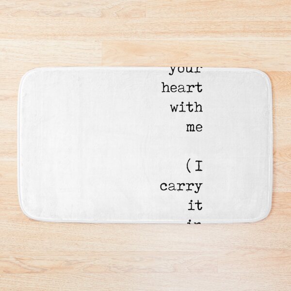 Item preview, I carry your heart with me - E E Cummings Poem - Minimal, Literature Quote Print - Typewriter designed and sold by Studio Grafiikka.