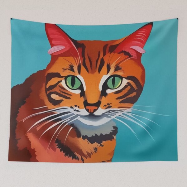 Item preview, Color Splash Cat designed and sold by artmangos.