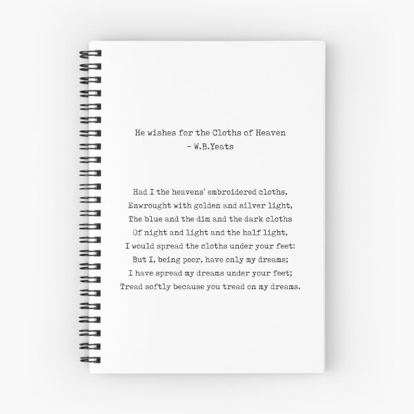 Item preview, He Wishes for the Cloths of Heaven - William Butler Yeats Poem - Typewriter Print - Literature designed and sold by Studio Grafiikka.