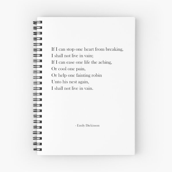 Item preview, If I can stop one heart from breaking - Emily Dickinson - Literature - Typewriter Print 2 designed and sold by Studio Grafiikka.