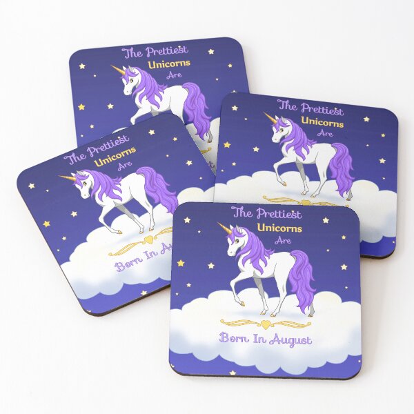 Item preview, Bonitos unicornios morados nacidos en agosto cumpleañera designed and sold by csforest.