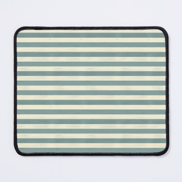 Item preview, Cambridge Blue and Cream Horizontal Stripes designed and sold by StickeryPickery.