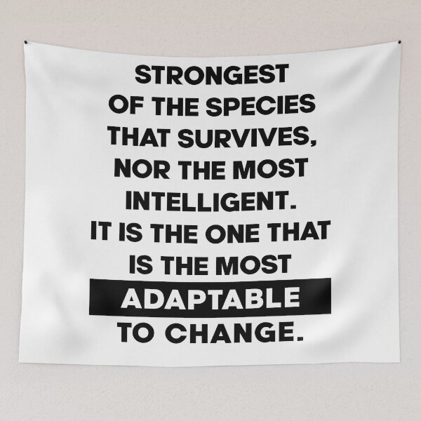 Item preview, Charles Darwin Quote - Inspirational Quote - Most Adaptable to Change designed and sold by Studio Grafiikka.