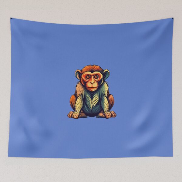 Item preview, Colorful Macaque Monkey designed and sold by Billy Wong.