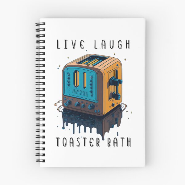 Item preview, live laugh toaster bath designed and sold by PopPizzazz.