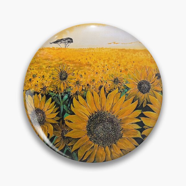 Item preview, Painted Fields of Golden Sunflowers designed and sold by Nicola Morgan.