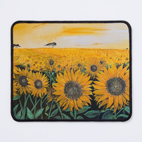 Item preview, Painted Fields of Golden Sunflowers designed and sold by Nicola Morgan.
