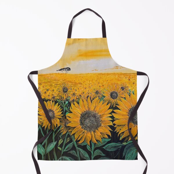 Item preview, Painted Fields of Golden Sunflowers designed and sold by Nicola Morgan.