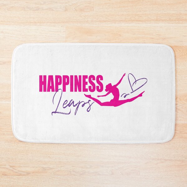 Item preview, Happiness leaps gymnastic dance pink purple graphic designed and sold by Sarah Trett.
