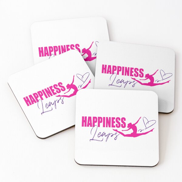 Item preview, Happiness leaps gymnastic dance pink purple graphic designed and sold by Sarah Trett.