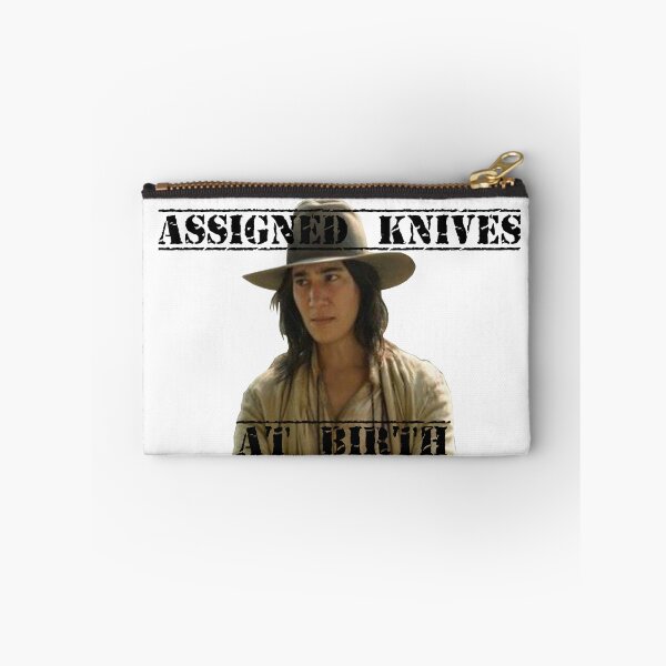 Item preview, Jim Jimenez Assigned Knives at Birth Art Collage Composition designed and sold by zoocuties.