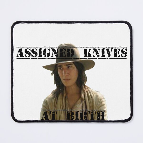 Item preview, Jim Jimenez Assigned Knives at Birth Art Collage Composition designed and sold by zoocuties.