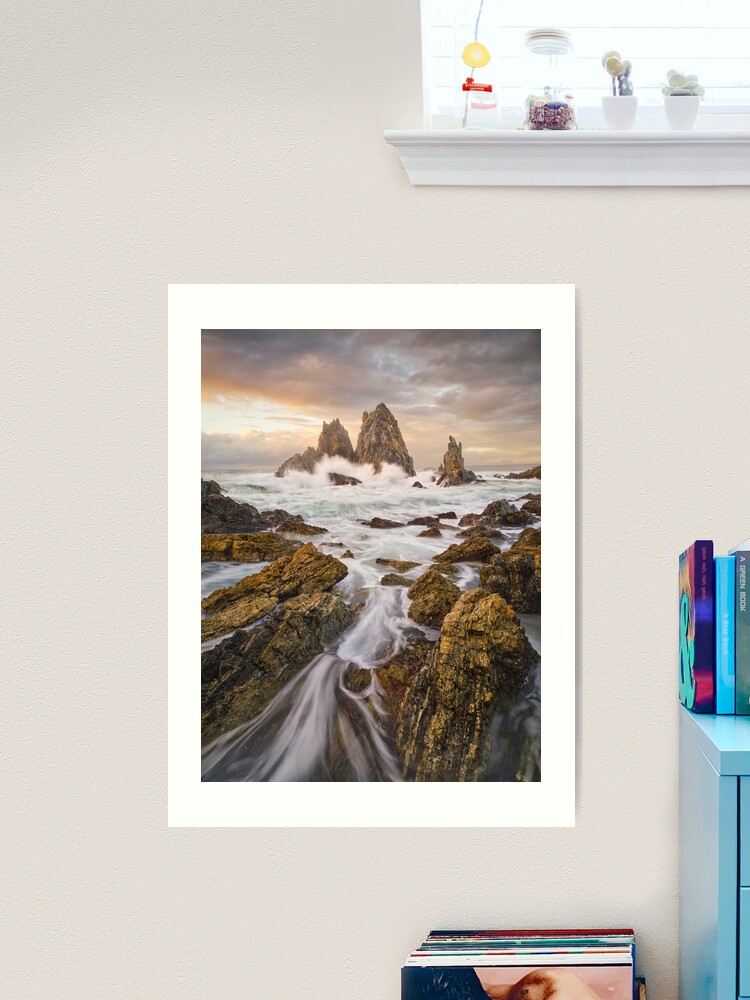 Art Print, Camel Rock Dawn, Bermagui, New South Wales, Australia designed and sold by Michael Boniwell