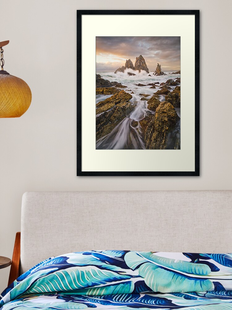 Thumbnail 2 of 7, Framed Art Print, Camel Rock Dawn, Bermagui, New South Wales, Australia designed and sold by Chockstone.