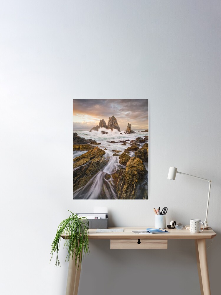 Poster, Camel Rock Dawn, Bermagui, New South Wales, Australia designed and sold by Michael Boniwell
