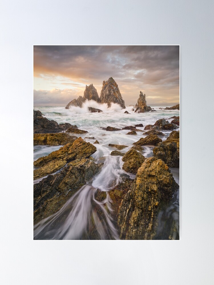 Poster, Camel Rock Dawn, Bermagui, New South Wales, Australia designed and sold by Michael Boniwell