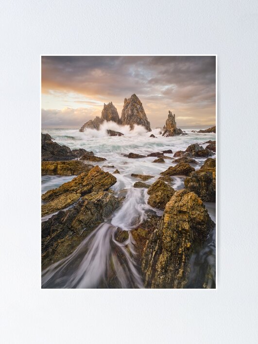 Thumbnail 1 of 3, Poster, Camel Rock Dawn, Bermagui, New South Wales, Australia designed and sold by Chockstone.