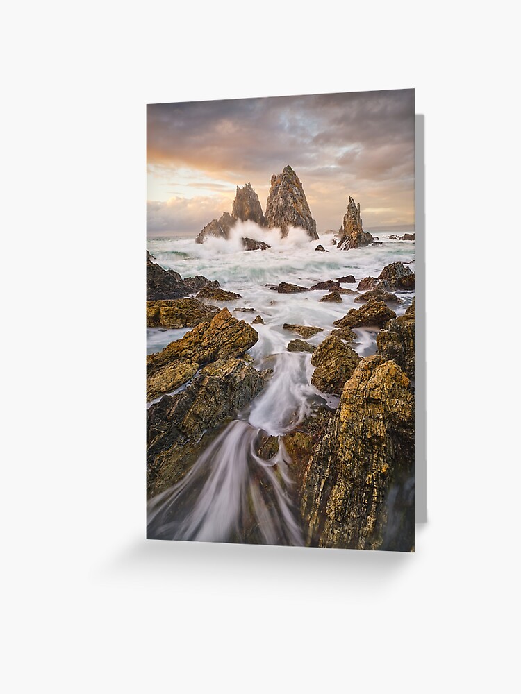 Thumbnail 1 of 2, Greeting Card, Camel Rock Dawn, Bermagui, New South Wales, Australia designed and sold by Chockstone.