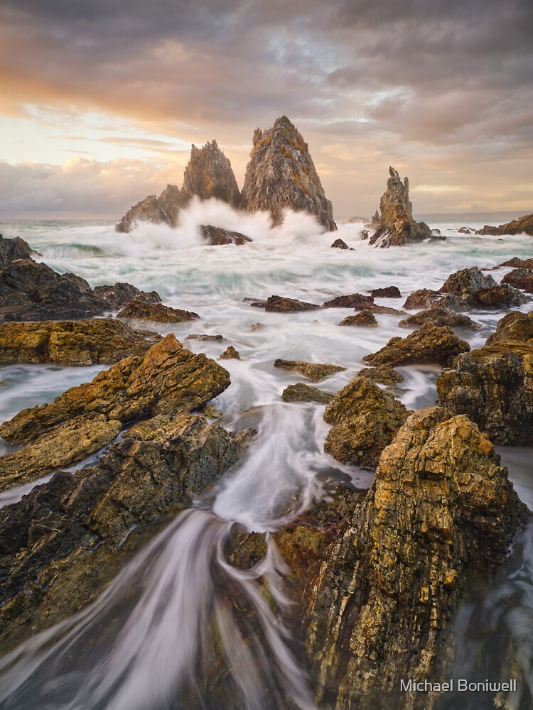 Thumbnail 3 of 3, Sticker, Camel Rock Dawn, Bermagui, New South Wales, Australia designed and sold by Chockstone.
