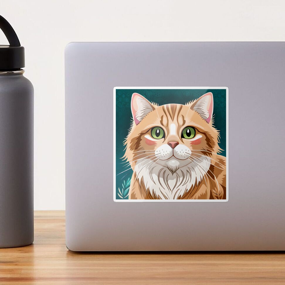 Cute Cat PFP Sticker for Sale by thetechnopath