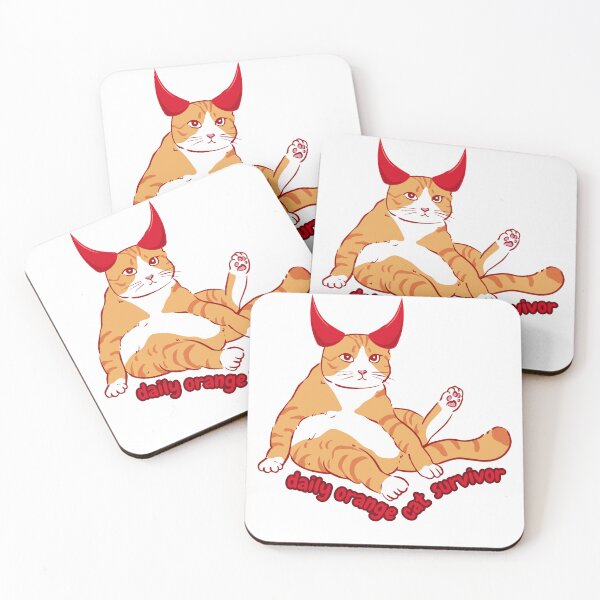 Item preview, Daily Orange Cat Survivor designed and sold by catscreative.