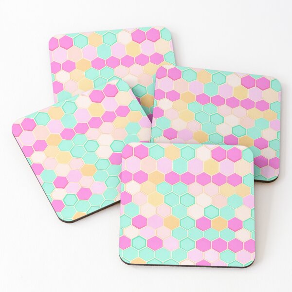 Item preview, Colorful Hexagon Pattern-Honeycomb pattern designed and sold by Tamas Das.