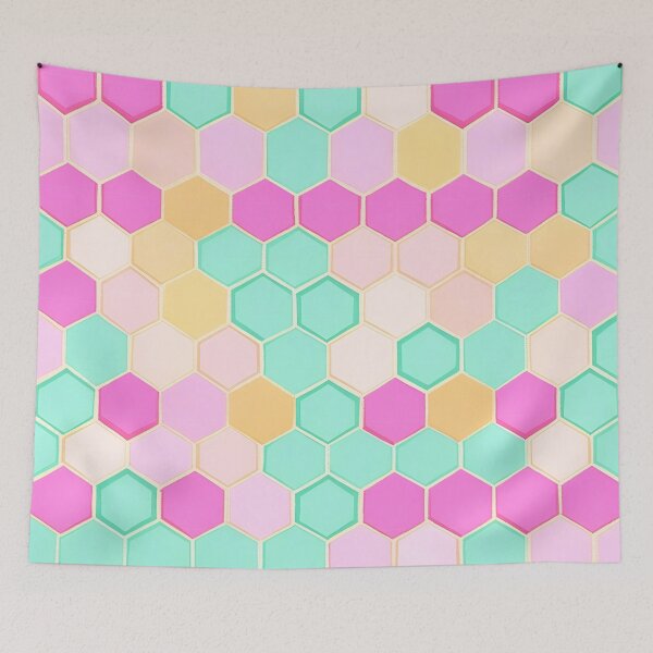 Item preview, Colorful Hexagon Pattern-Honeycomb pattern designed and sold by Tamas Das.