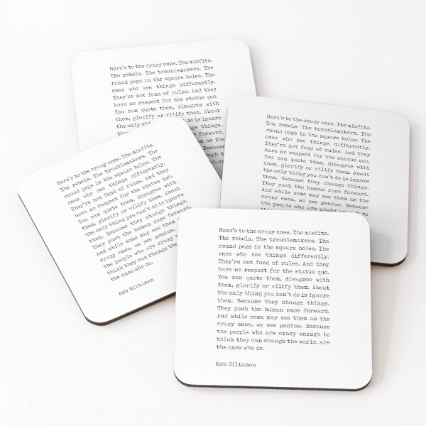 Item preview, Here's to the crazy ones - Rob Siltanen - Typewriter Quote Print 1 designed and sold by Studio Grafiikka.