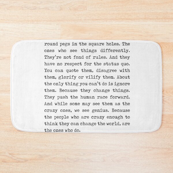 Item preview, Here's to the crazy ones - Rob Siltanen - Typewriter Quote Print 1 designed and sold by Studio Grafiikka.