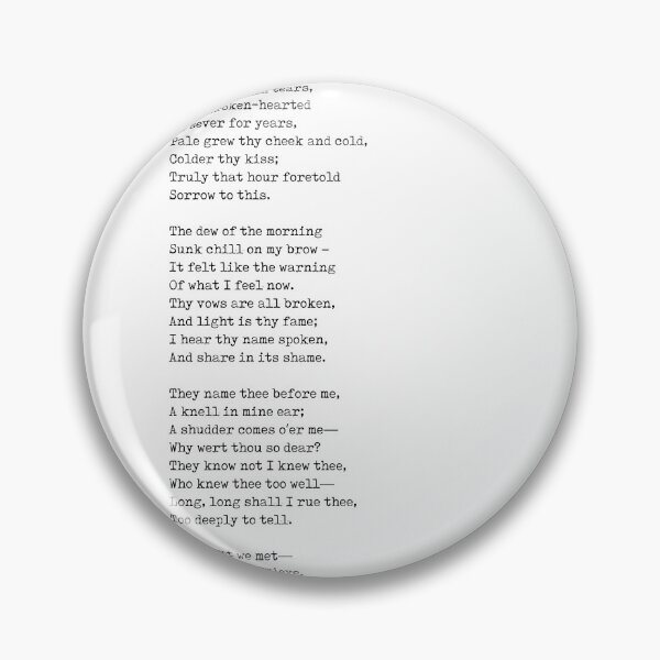 Item preview, When We Two Parted - Poem by George Gordon Byron - Literary Print - Typewriter 1 designed and sold by Studio Grafiikka.